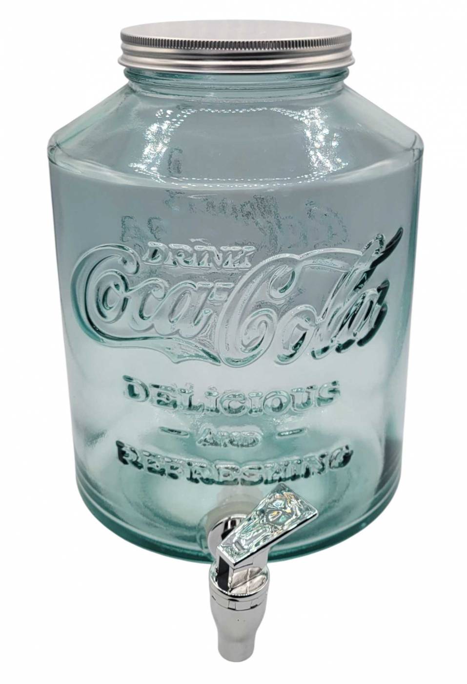 Glass Coca-Cola beverage dispenser | Maxsold
