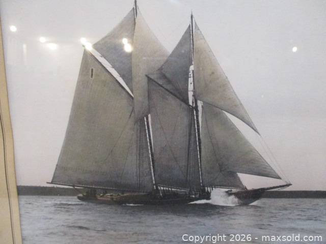 Wallace R. MacAskill signed Bluenose hand-coloured photograph | Maxsold