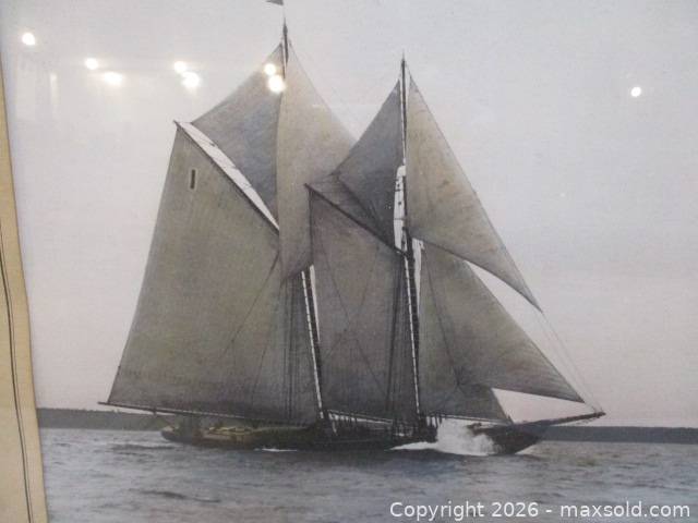 Wallace R. MacAskill signed Bluenose hand-coloured photograph | Maxsold
