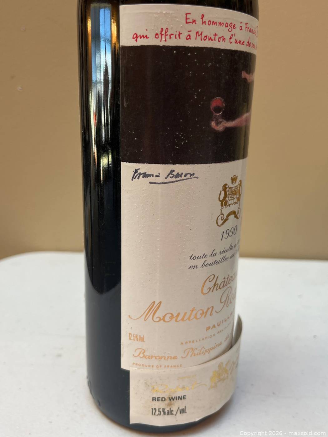 1990 Chateau Mouton Rothschild Pauillac 750ml | Maxsold