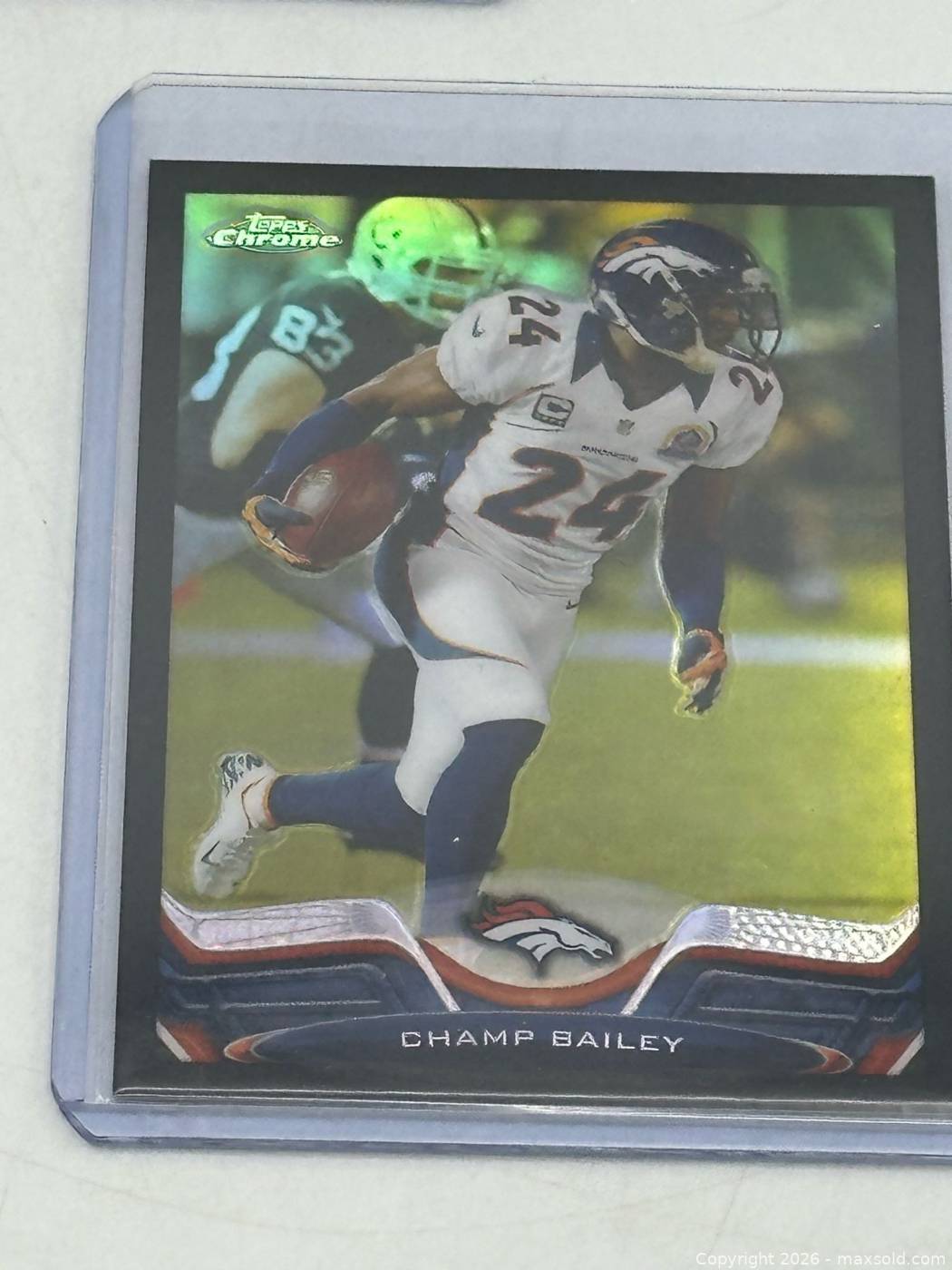 Champ Bailey patch and numbered football cards | Maxsold