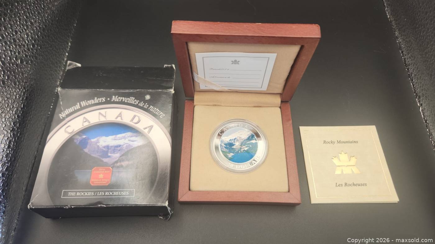 Canada 2003 $20 Silver Coin Natural Wonders Rocky Mountains | Maxsold