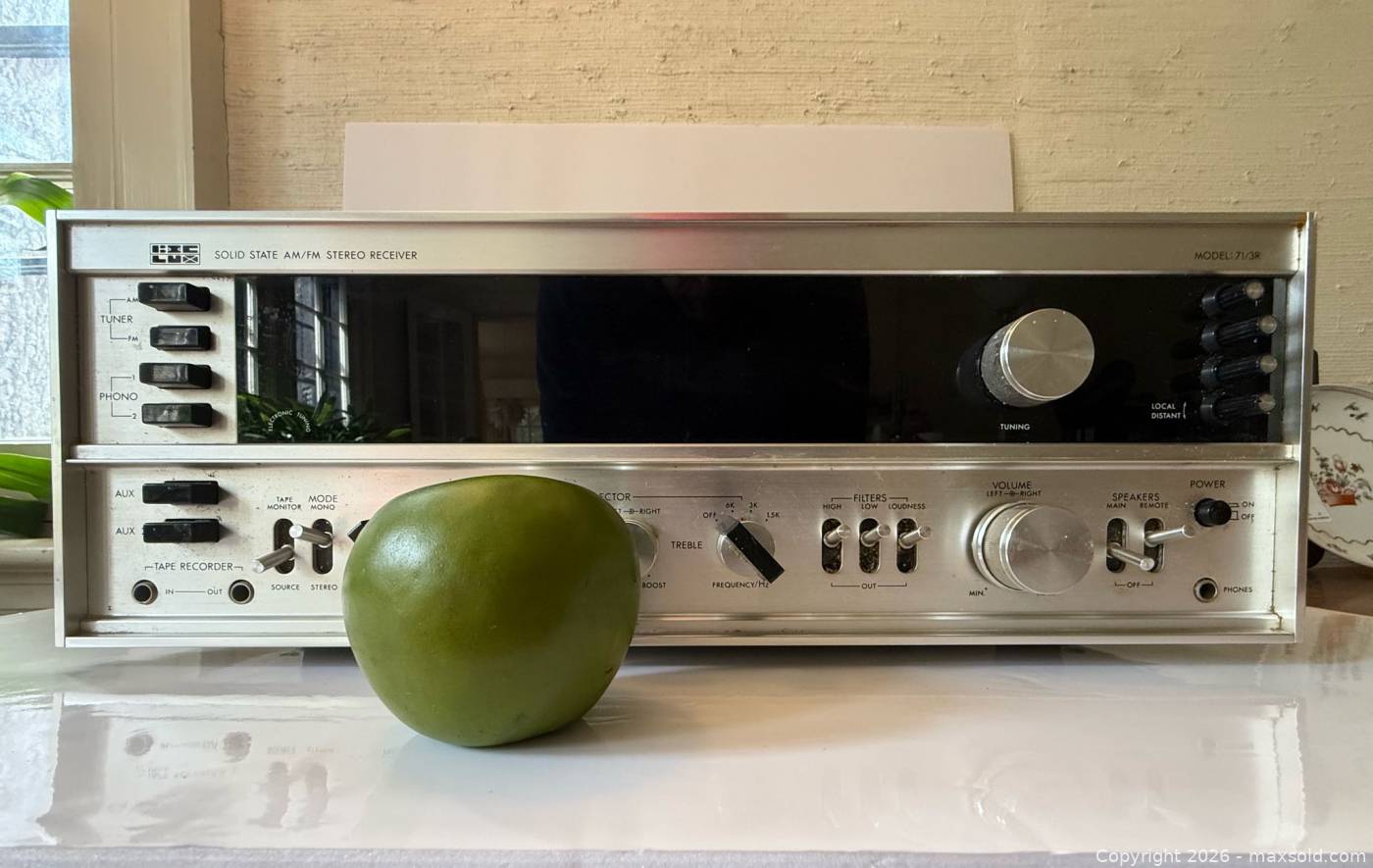 Re Receiver Instruments BIC Model 71/3R 100-Watt Solid State AM/FM Stereo Receiver | Maxsold