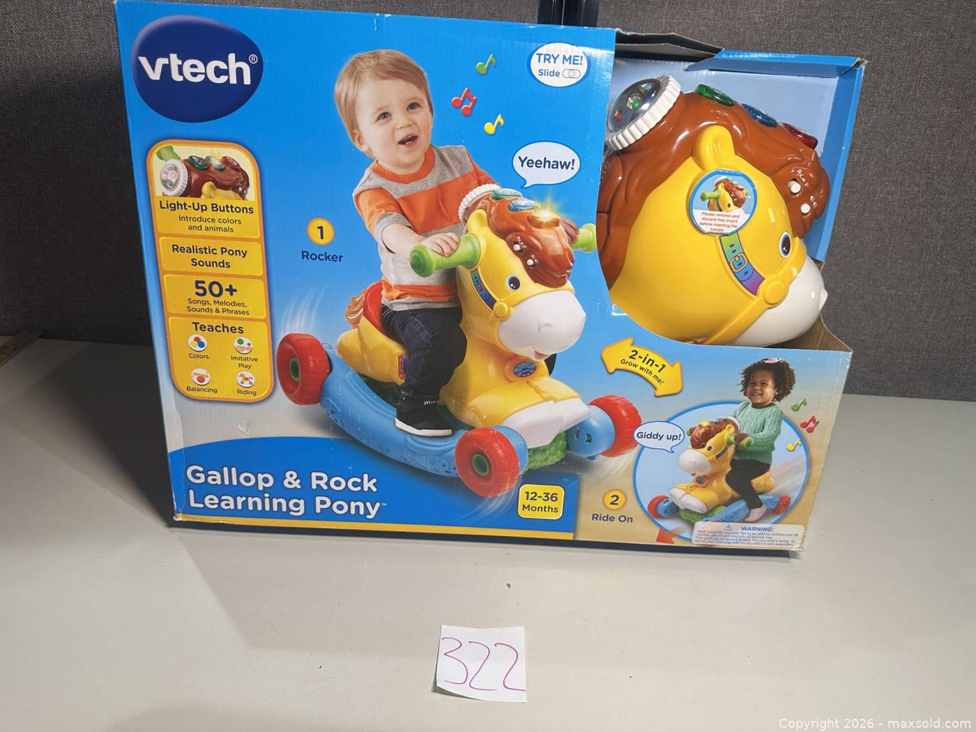 Palmax 2 In 1 Rocker VTech Gallop & Rock Learning Pony 2-in-1 Rocker Ride-On | Maxsold