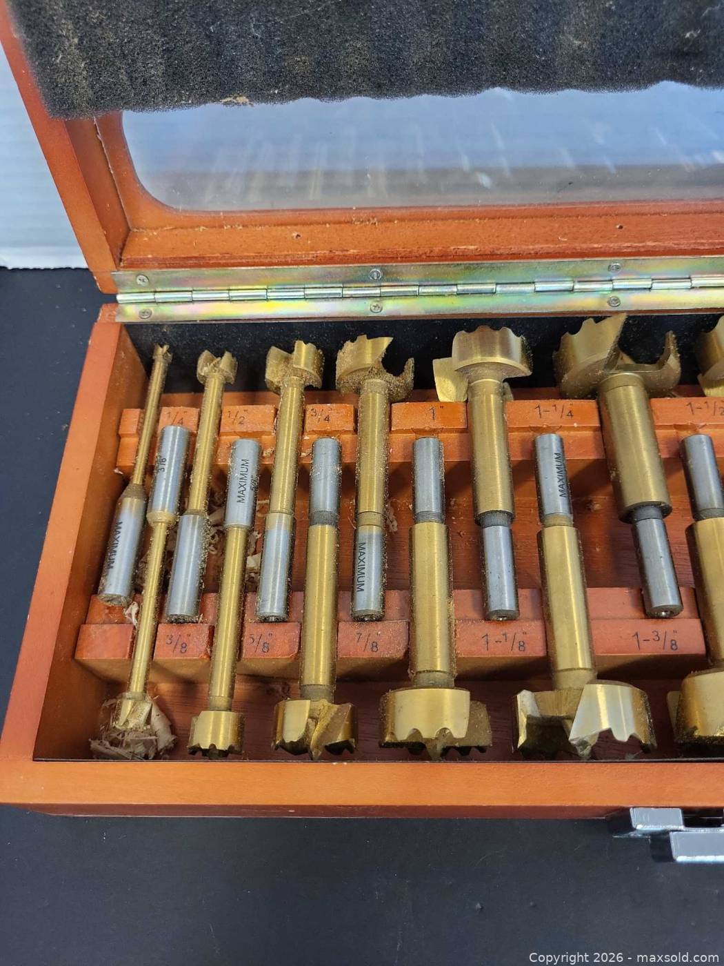 Mastercraft Bit Receiver Mastercraft Maximum 16-pc titanium-coated Forstner bit set | Maxsold