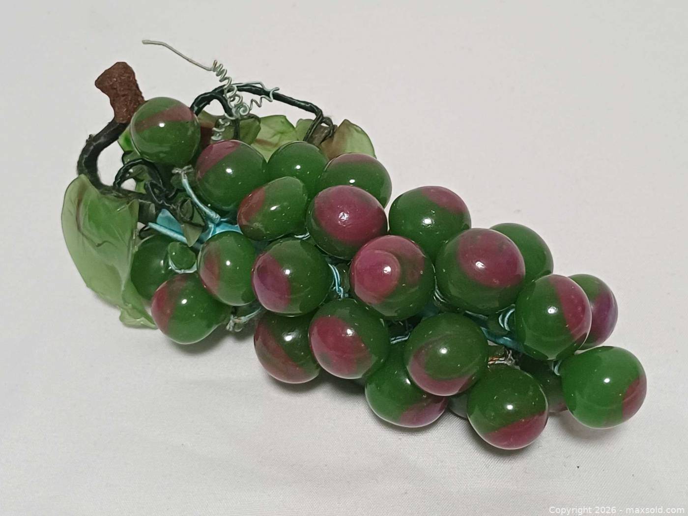 Vintage Glass Grape Cluster Figurine | Maxsold