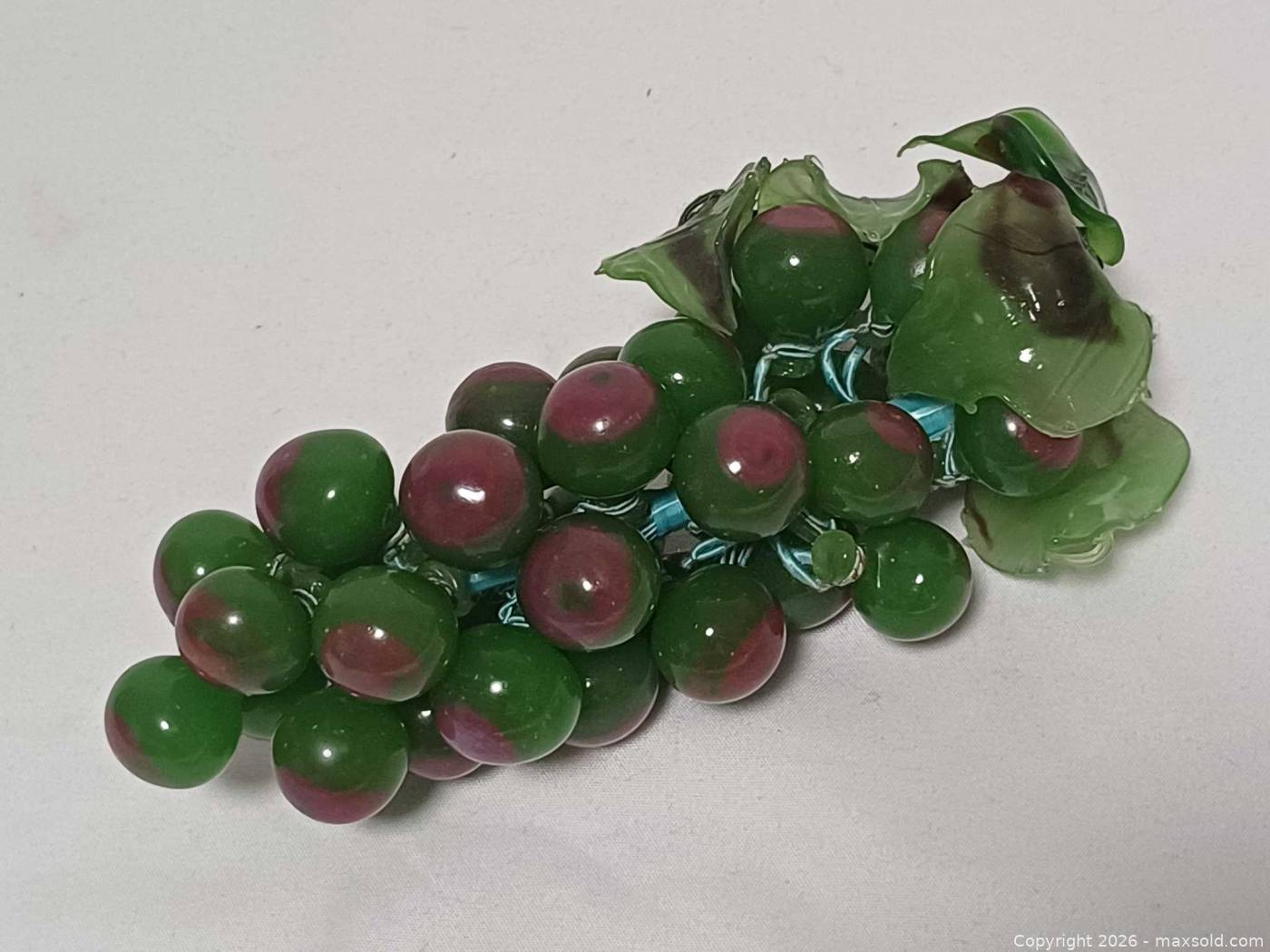 Vintage Glass Grape Cluster Figurine | Maxsold
