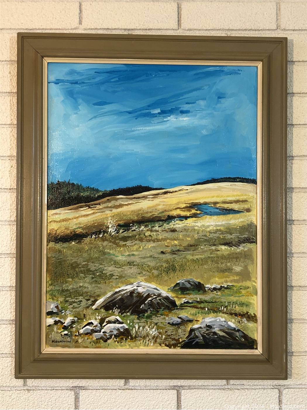 R.J. Robertson Two Acrylic Landscape Paintings | Maxsold