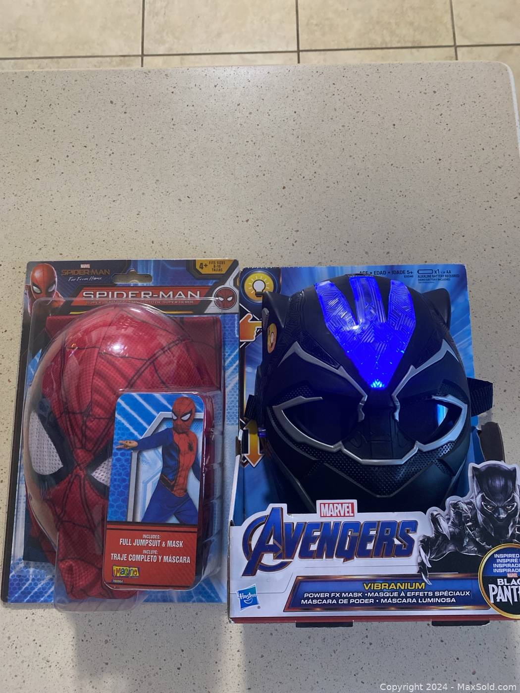 Marvel Spider-Man and Black Panther Masks | Maxsold