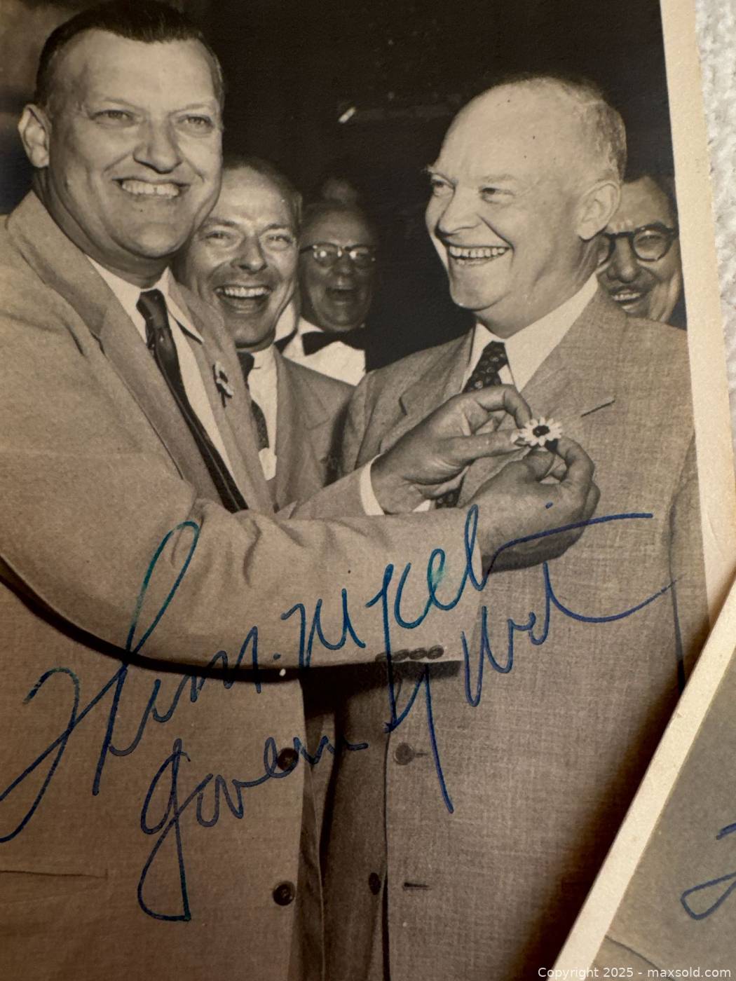 Signed Theodore R. McKeldin & Eisenhower Photos (2) | Maxsold