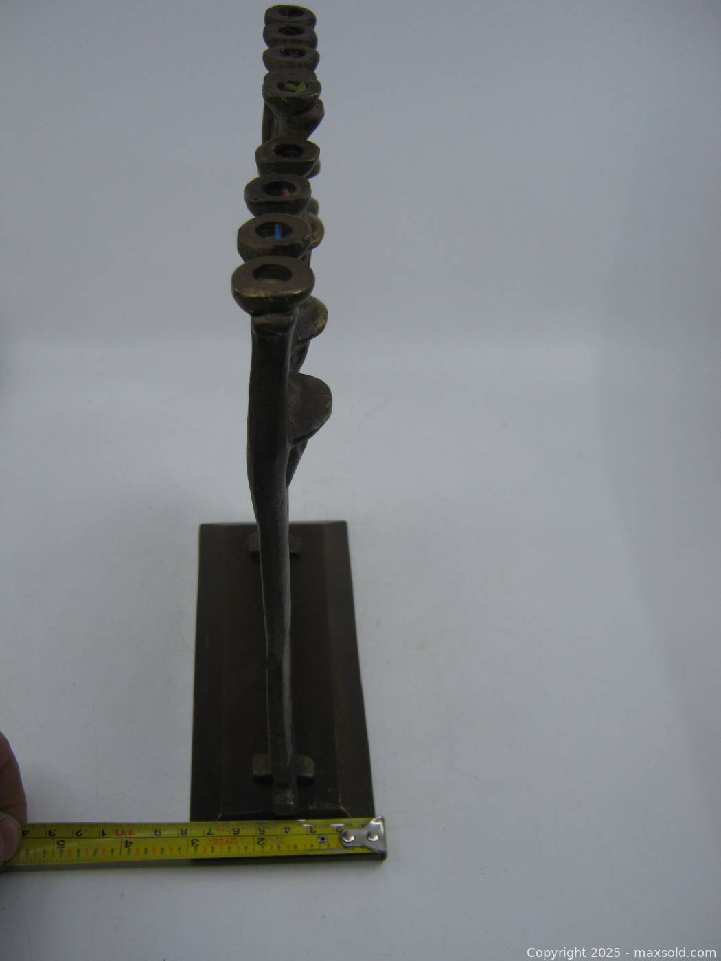 Ruth Block Israel bronze brutalist menorah | Maxsold