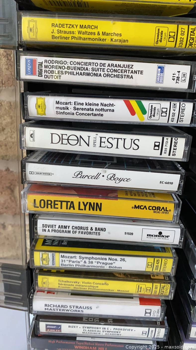 Approx. 40 Audio Cassette Tapes & Case | Maxsold