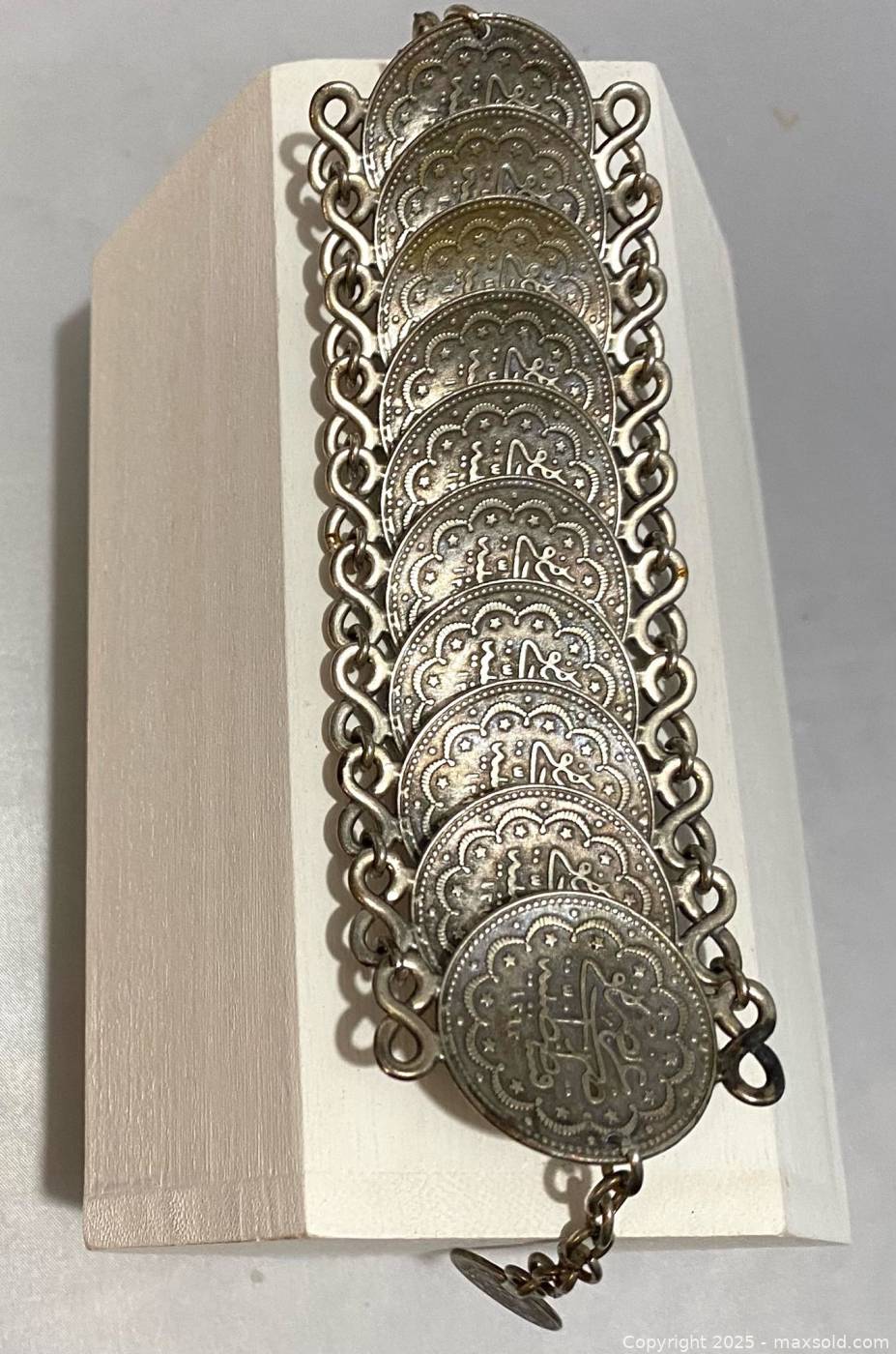 Bracelet Ottoman En Argent Sterling - Occasion, état D'usage Visible