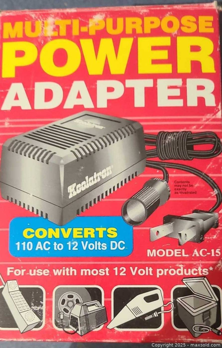 Koolatron AC-15 110V AC to 12V DC 5A adapter | Maxsold