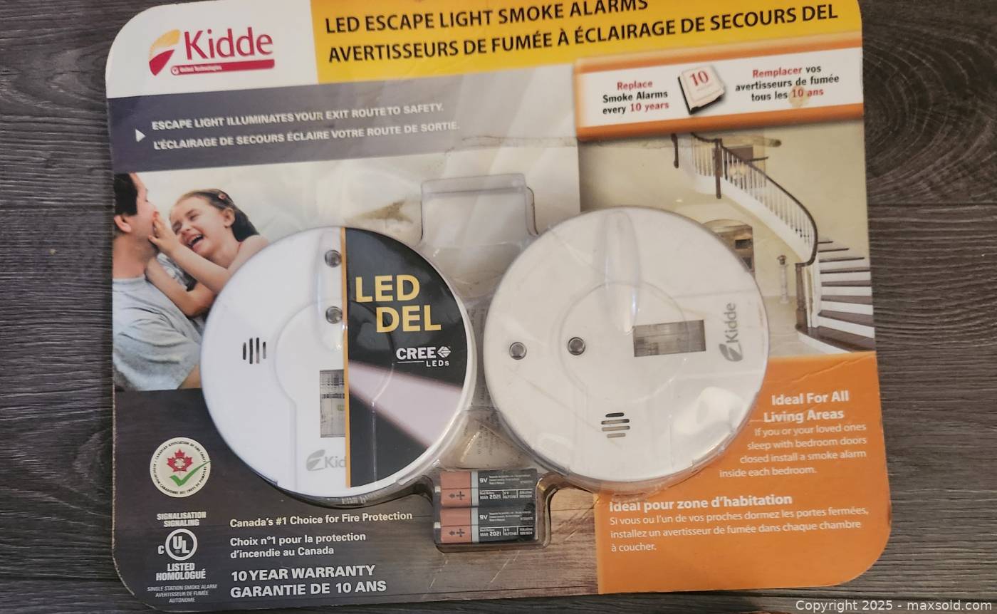 Kidde Led Driver Kidde LED escape light smoke alarms, 2 new | Maxsold
