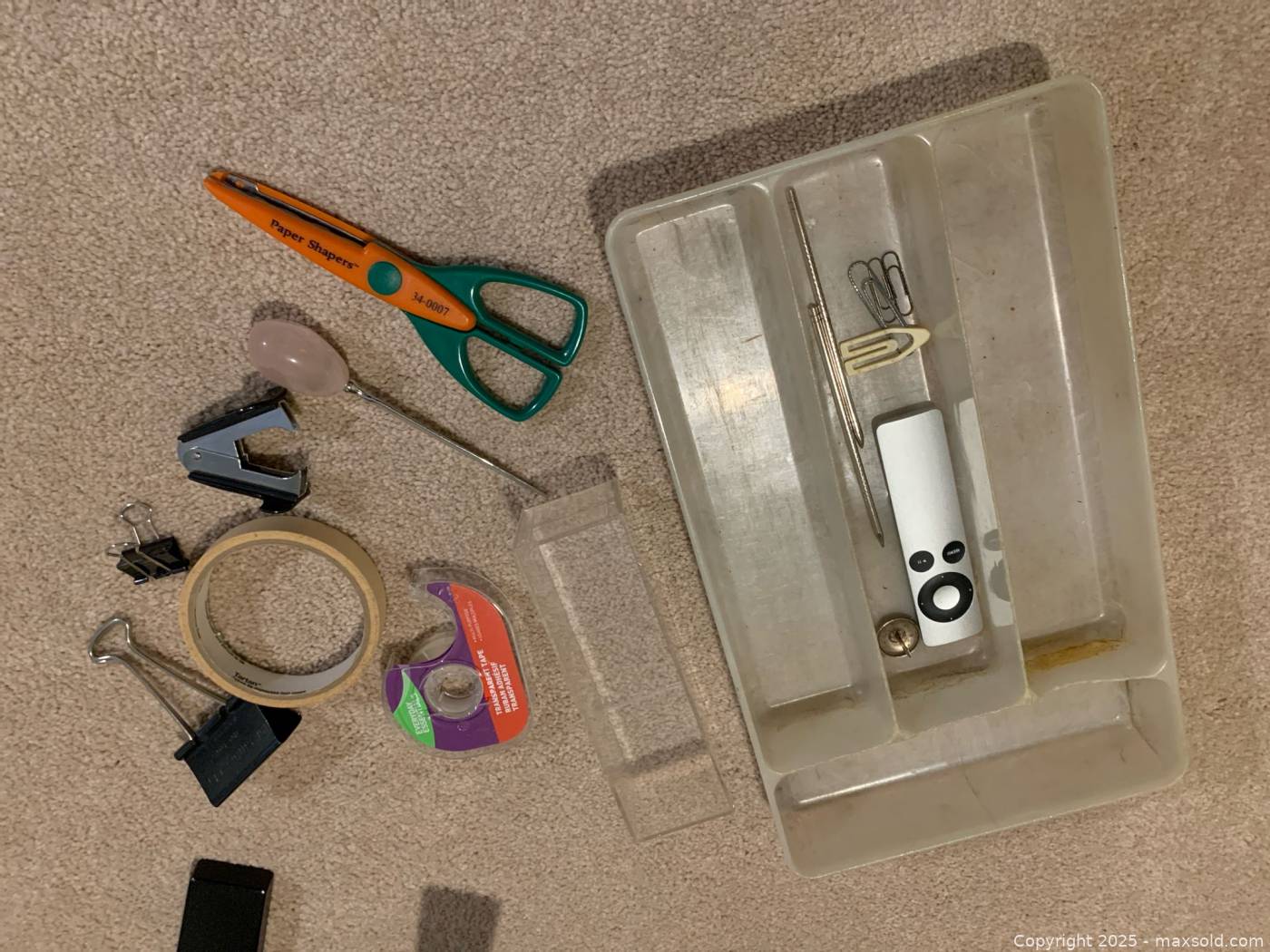 Apple Aluminum Remote, Mutual 3-Hole Punch, Stapler & Desk Supplies ...